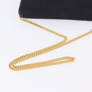 Christian Dior Chain Shoulder Bag Canvas Black Gold Tone Auth ka6175-7
