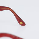 CHANEL Sunglasses Plastic Red Gold Tone CC Auth ka6179-11