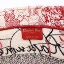 Christian Dior Book Tote Canvas White Red Auth ka6183V-16