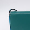 LOEWE Heel Pouch Shoulder Bag Leather Emerald Green Auth ka6187V-2