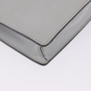 FENDI F is Fendi Chain Shoulder Wallet Leather Gray Silver 8BS006 Auth ka6188A-17