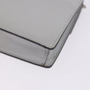 FENDI F is Fendi Chain Shoulder Wallet Leather Gray Silver 8BS006 Auth ka6188A-18
