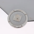 FENDI F is Fendi Chain Shoulder Wallet Leather Gray Silver 8BS006 Auth ka6188A-20
