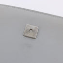 FENDI F is Fendi Chain Shoulder Wallet Leather Gray Silver 8BS006 Auth ka6188A-21