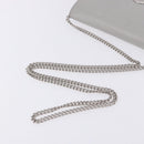 FENDI F is Fendi Chain Shoulder Wallet Leather Gray Silver 8BS006 Auth ka6188A-8