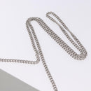FENDI F is Fendi Chain Shoulder Wallet Leather Gray Silver 8BS006 Auth ka6188A-14