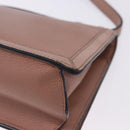LOEWE Barcelona Shoulder Bag Leather Pink Gold Tone Auth ka6190A-18