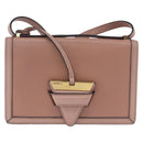 LOEWE Barcelona Shoulder Bag Leather Pink Gold Tone Auth ka6190A-13