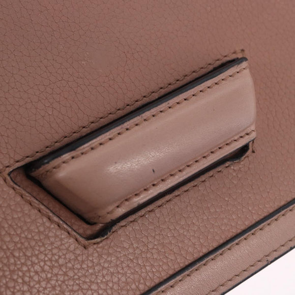 LOEWE Barcelona Shoulder Bag Leather Pink Gold Tone Auth ka6190A