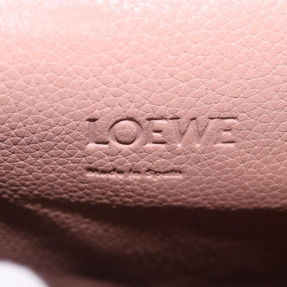 LOEWE Barcelona Shoulder Bag Leather Pink Gold Tone Auth ka6190A