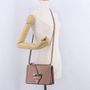 LOEWE Barcelona Shoulder Bag Leather Pink Gold Tone Auth ka6190A-30