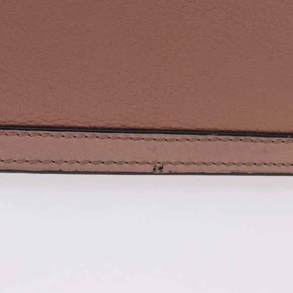 LOEWE Barcelona Shoulder Bag Leather Pink Gold Tone Auth ka6190A