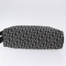 Christian Dior Trotter Canvas Shoulder Bag Black Silver Auth ka6191-14