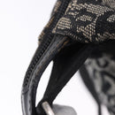 Christian Dior Trotter Canvas Shoulder Bag Black Silver Auth ka6191-21