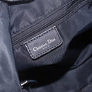 Christian Dior Trotter Canvas Shoulder Bag Black Silver Auth ka6191-25
