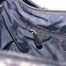 Christian Dior Trotter Canvas Shoulder Bag Black Silver Auth ka6191-29