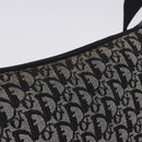 Christian Dior Trotter Canvas Shoulder Bag Black Silver Auth ka6191-3