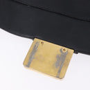 Miu Miu Hand Bag Leather 2way Black Gold Tone Auth ka6192A-10