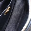 Miu Miu Hand Bag Leather 2way Black Gold Tone Auth ka6192A-11