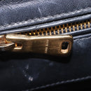Miu Miu Hand Bag Leather 2way Black Gold Tone Auth ka6192A-38