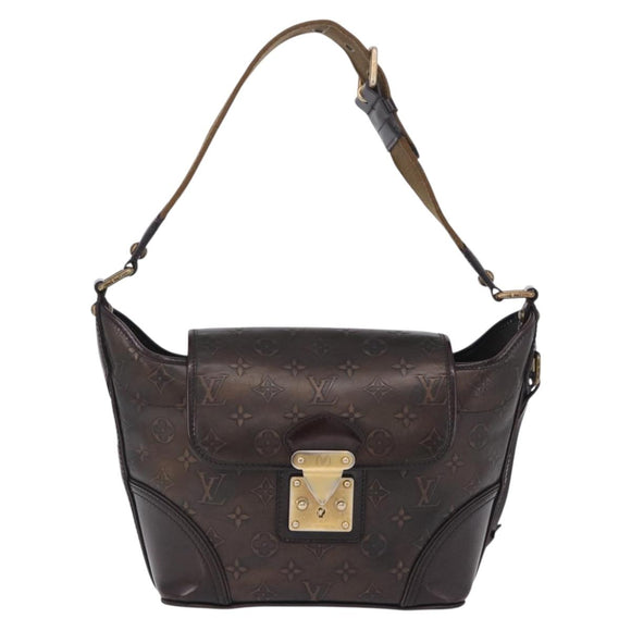 LOUIS VUITTON Monogram Bronze Serjan PM Shoulder Bag Bronze M95463 Auth ka6195V