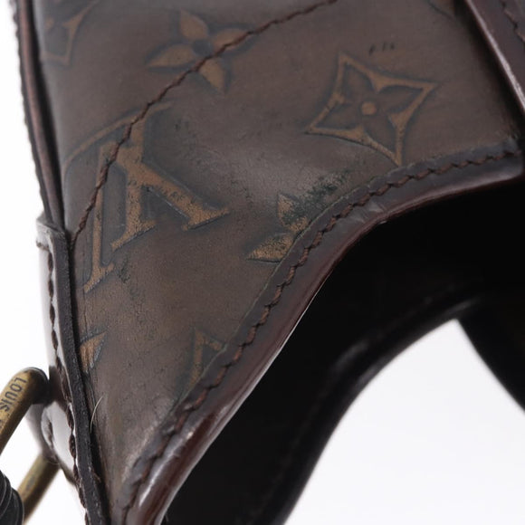 LOUIS VUITTON Monogram Bronze Serjan PM Shoulder Bag Bronze M95463 Auth ka6195V