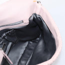 Miu Miu Matelasse Shoulder Bag Leather Pink Silver Auth ka6197V-23