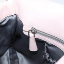 Miu Miu Matelasse Shoulder Bag Leather Pink Silver Auth ka6197V-25