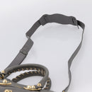 BALENCIAGA Classic Metal Edge City Hand Bag Leather Gray 390160 Auth ka6198M-10