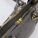 BALENCIAGA Classic Metal Edge City Hand Bag Leather Gray 390160 Auth ka6198M-16