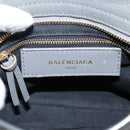 BALENCIAGA Classic Metal Edge City Hand Bag Leather Gray 390160 Auth ka6198M-17