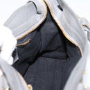 BALENCIAGA Classic Metal Edge City Hand Bag Leather Gray 390160 Auth ka6198M-19