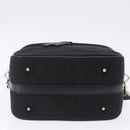 GUCCI Bamboo Vanity Hand Bag Nylon 2way Black Silver 013 2490 Auth ka6203-5