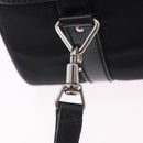 GUCCI Bamboo Vanity Hand Bag Nylon 2way Black Silver 013 2490 Auth ka6203-22