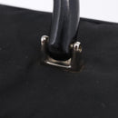 GUCCI Bamboo Vanity Hand Bag Nylon 2way Black Silver 013 2490 Auth ka6203-25