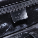 GUCCI Bamboo Vanity Hand Bag Nylon 2way Black Silver 013 2490 Auth ka6203-26
