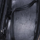 GUCCI Bamboo Vanity Hand Bag Nylon 2way Black Silver 013 2490 Auth ka6203-10