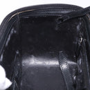 GUCCI Bamboo Vanity Hand Bag Nylon 2way Black Silver 013 2490 Auth ka6203-28
