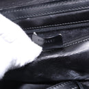 GUCCI Bamboo Vanity Hand Bag Nylon 2way Black Silver 013 2490 Auth ka6203-12