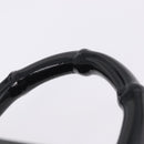 GUCCI Bamboo Vanity Hand Bag Nylon 2way Black Silver 013 2490 Auth ka6203-14