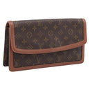 LOUIS VUITTON Monogram Pochette Dam GM Clutch Bag M51810 LV Auth ka6205-1