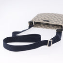 GUCCI GG Supreme Shoulder Bag PVC Navy Silver 201538 Auth ka6210-9