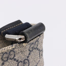GUCCI GG Supreme Shoulder Bag PVC Navy Silver 201538 Auth ka6210-21