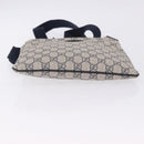 GUCCI GG Supreme Shoulder Bag PVC Navy Silver 201538 Auth ka6210-8