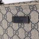 GUCCI GG Supreme Shoulder Bag PVC Navy Silver 201538 Auth ka6210-27