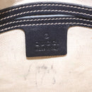 GUCCI GG Supreme Shoulder Bag PVC Navy Silver 201538 Auth ka6210-10