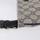 GUCCI GG Supreme Shoulder Bag PVC Navy Silver 201538 Auth ka6210-7