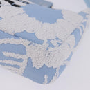 PRADA Hand Bag Canvas Blue Silver Auth ka6211V-13