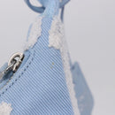 PRADA Hand Bag Canvas Blue Silver Auth ka6211V-19