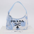 PRADA Hand Bag Canvas Blue Silver Auth ka6211V-27